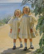 Peder Severin Kroyer The Benzon daughters oil painting reproduction
